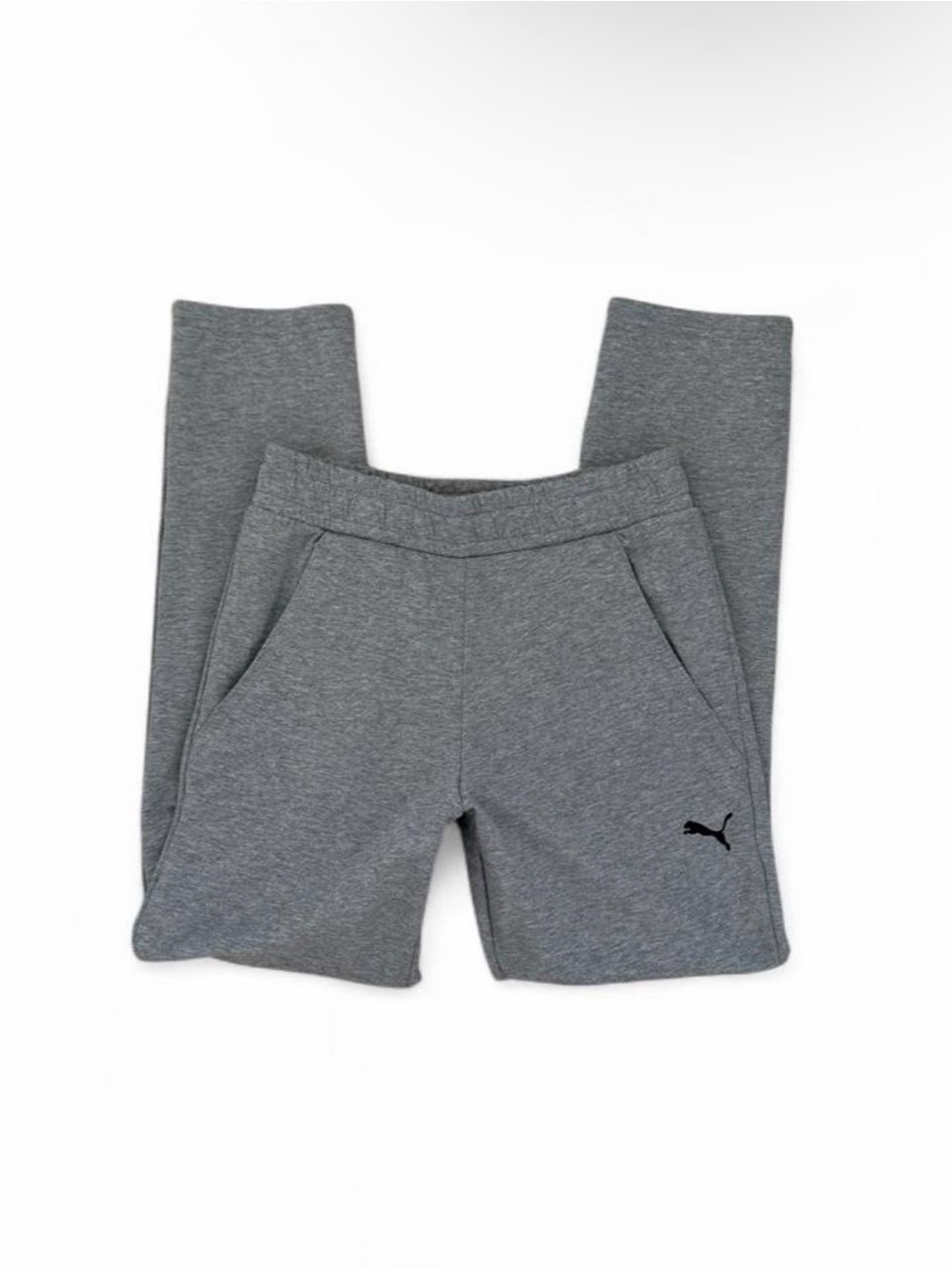 Puma Gray Women's Track Joggers with Logo